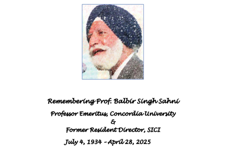 Remembering Prof. Balbir Sahni